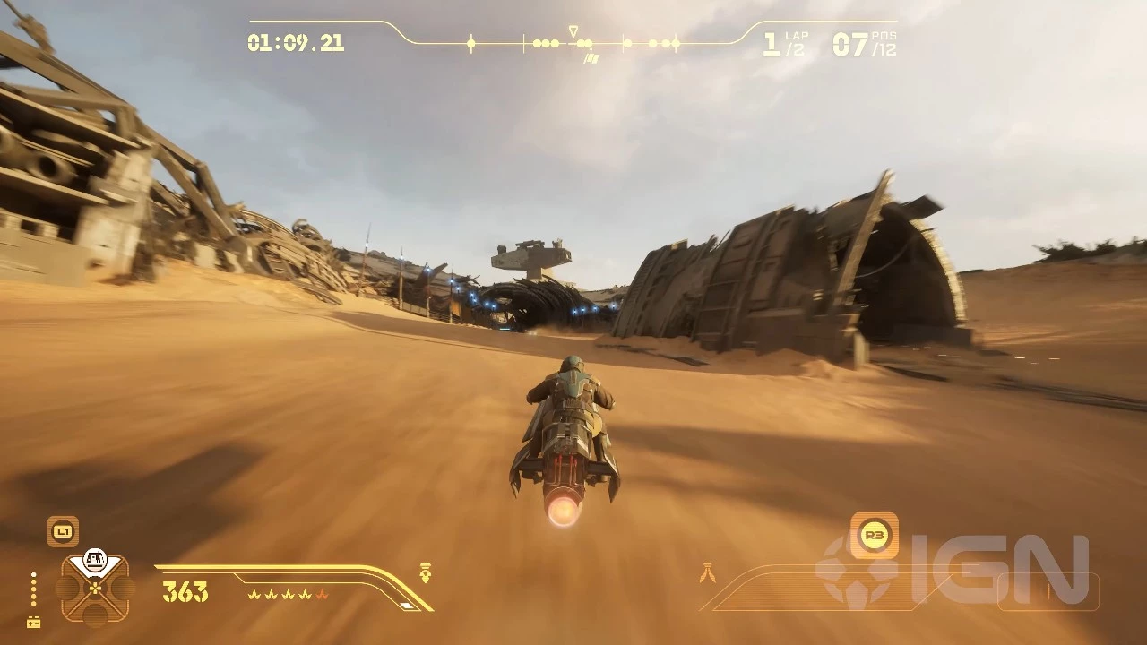 15 Minutes of Star Wars: Galactic Racer Gameplay Reveals Exciting Jakku Racing Action