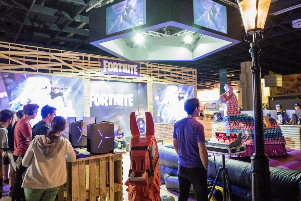 Fortnite stand at Gamescom 2017 in Cologne
