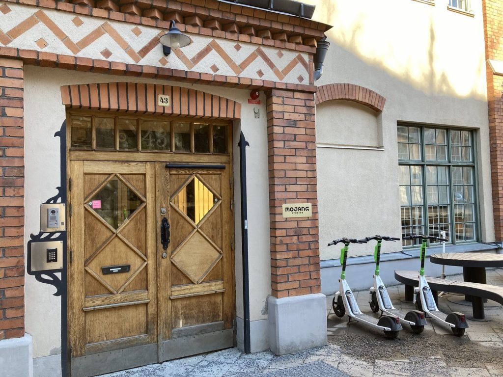 Office building housing Mojang Studios on Söder Mälarstrand in Stockholm