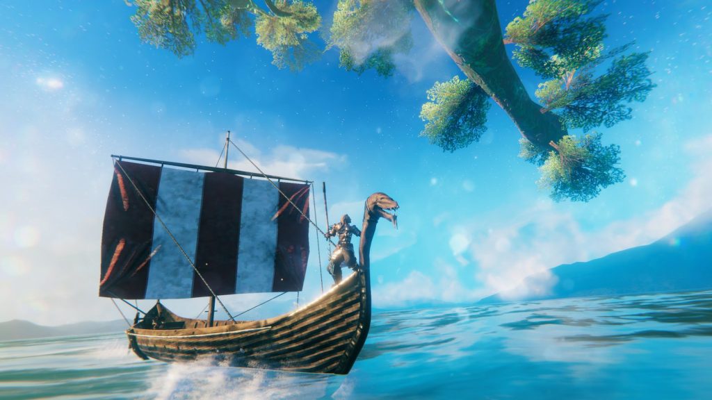 Valheim Steam store screenshot of the Viking survival world